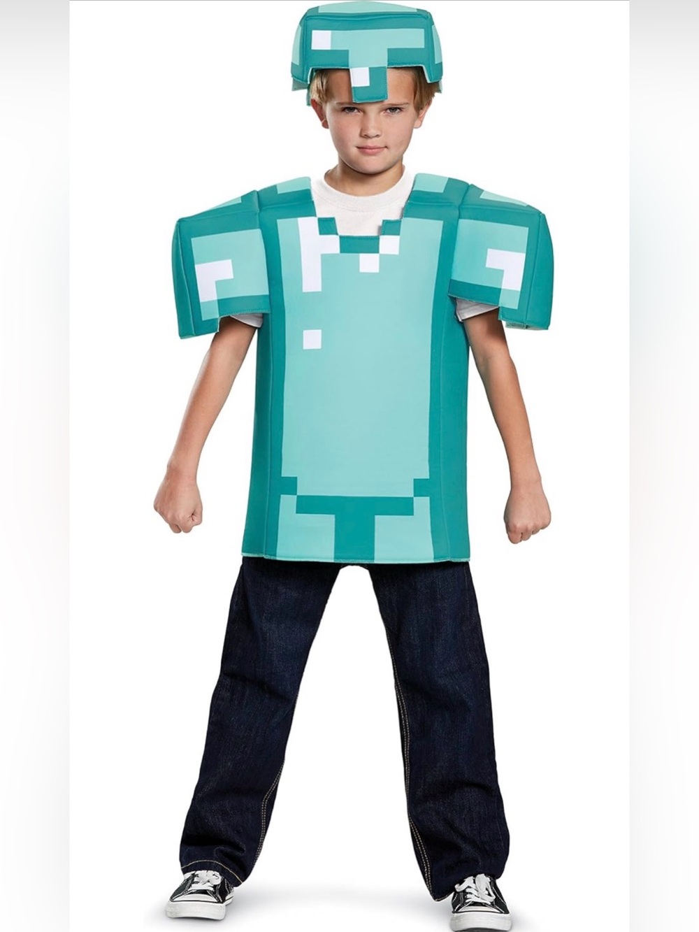 Disguise Armor Classic Minecraft Costume, Blue, Medium (7-8)